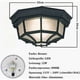 thumbnail image 2 of Lámpara de techo LED para exterior de 12 W, lámpara de pared para exterior con sensor de movimiento, metal/vidrio clásico, negra, luz para exterior, luz de techo, luz para exterior, luz blanca, 2 of 5