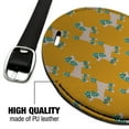 thumbnail image 4 of Lash Poodles Round Leather Luggage Card Suitcase Carry-On ID Tag, 4 of 8