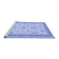thumbnail image 2 of Ahgly Company Machine Washable Indoor Square Oriental Blue Traditional Area Rugs, 8' Square, 2 of 4