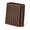 Dark Brown (Crazy Horse Leather), variant on Trifold Leather Wallet For Men Rfid Blocking - Mens With 12 Card Slots Giftn Flag Red