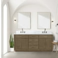 thumbnail image 6 of Abbey 72 in W x 22 in D Grey Oak Double Bath Vanity and Carrara Marble Top, 6 of 6
