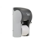 Vertical Double Roll Coreless Tissue Dispenser, 6 x 6 1/2 x 13 1/2, Smoke