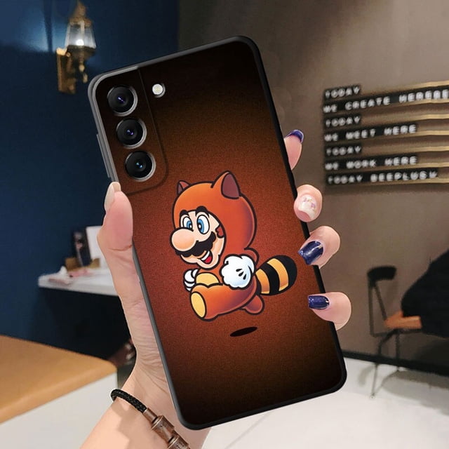 Funda de teléfono Super Mario b-bros para Samsung Galaxy S8, S22 Ultra, 5G, S21 Plus, S20 FE, S21, S7, S10, S9, S10e qiuyongmign unisex