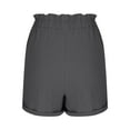 thumbnail image 5 of HomeDM Women's Shorts with Pockets, Casual Elastic Waist Loose Fit Lounge Shorts - Gray/L, 5 of 7