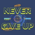 thumbnail image 2 of Boy's Nerf Never Give Up Bullseye  Pull Over Hoodie Navy Blue Heather Large, 2 of 4