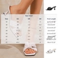 thumbnail image 3 of Shrysg Women's Casual Fashion Bows Open Toe High Heeled Sandals Comfortable Breathable Slip on Outdoor Summer Shoes Black, 3 of 8