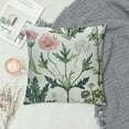 thumbnail image 2 of COMIO  - Standard Size Pillow Cases Pillowcases Pillow Shams Covers, Soft Microfiber, Floral Shabby Chic Coquette Cottagecore Botanical Flower Green Pink White,, 2 of 5