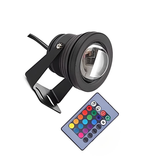 maskred 12V LED Waterproof Floodlight with Remote Control Outdoor Universal Underwater Lights Pond Aquarium Swimming Pool