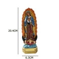 thumbnail image 6 of Virgin Mary Statue under $5! Yrmaups Virgin Mary Resin Statue, Our Lady of Guadalupe Figurine, Religious Home Decor for Shelf, Mantel, Altar, Catholic Gift, Spiritual Decor, 6 of 8