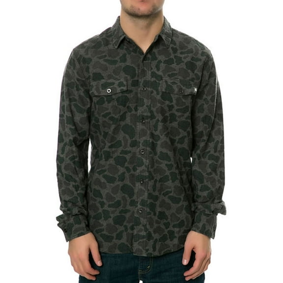 Ambig Mens The Beardo Ls Button Up Shirt