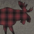 thumbnail image 3 of VHC Brands Cumberland 14x22" Rectangular Throw Pillow, Moose Applique, 3 of 4