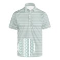 thumbnail image 4 of Mens Golf Polo Shirts Casual Short Sleeve Classic Fit Button Down Solid Color Tee, 4 of 4