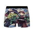 thumbnail image 4 of Ropa interior para hombre de seda de leche con diseño gráfico de Demon Slayer, bóxer para hombre, calzoncillos para hombre, calzoncillos tipo bóxer cortos, 4 of 5