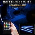 thumbnail image 4 of Coche LED Interior Lámpara Atmósfera Control Remoto Lámpara Nocturna Enchufe USB Sunnimix Luz de la atmósfera del coche, 4 of 8