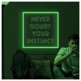 thumbnail image 2 of Letrero De Neón Con Relieve 3D Never Doubt Your Instinct Para Decoración Oficina, Brillo Ajustable, 30cm, 2 of 3