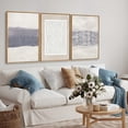 thumbnail image 4 of TOARTi Boho Blue White Abstract Framed Canvas Wall Art Minimalist Waves Lines Geometric Print Mid Century Modern Neutral Decor Set of 3 for Living Room Bedroom Office 16x24 Inch, 4 of 8