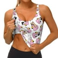 thumbnail image 4 of Lsque French Bulldog Duck Printed Women'S Sports Bra, Compression, Moisture Wicking, High-Impact Sports Bra For Women,Supportive sports bra-Medium, 4 of 9