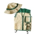thumbnail image 2 of Chaleco y sombrero de explorador para niños, conjunto de chaleco y sombrero de carga, kit de explorador para exteriores para parque Verde, 2 of 9