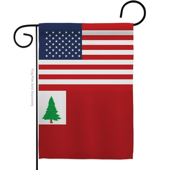 Americana Home & Garden G142835-BO 13 x 18.5 in. USA Continental American Historic Vertical Garden Flag with Double-Sided House Decoration Banner Yard Gift