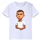 thumbnail image 4 of Camiseta de algodón blanca con estampado de Mbappé para niños, camisetas deportivas informales de verano de manga corta para niños y niñas, 4 of 5