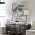 thumbnail image 2 of Uttermost Road Less Traveled Contemporary Wood and Canvas Abstract Art in Gray, 2 of 9