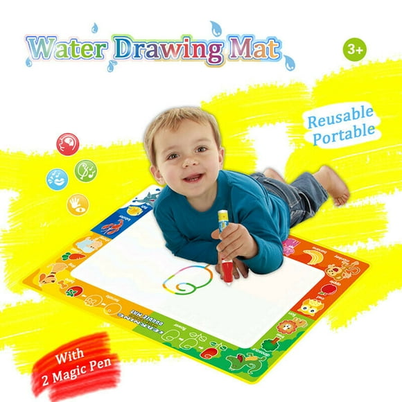 Water Drawing Mat with 2 Pen Painting Mat Toys for Baby Kids Set