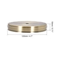 thumbnail image 3 of Kit de dosel de luz Uxcell de 120mm 4.7 pulgadas, placa de lámpara de pared, accesorio de bronce, 3 of 5