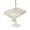Gold, White, Beige, variant on Outdoor Tablecloth with Umbrella Hole for Patio/Picnic/Party/Camping, Banana Leaves Waterproof Table Cloth Rectangle Table Cover Washable, Summer Tropical Plants Leaf Gold White (60"x 84")