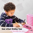 thumbnail image 3 of Enday Stackable Pencil Case Large Capacity School Supplies Organizer Pink 8” 6 Count, 3 of 7