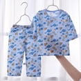 thumbnail image 2 of Odeerbi 1-14 Años Niños Pijamas de Algodón de Verano de Manga Corta Pants Set Soft Dinosaur Print Sleepwear Pijamas de Dos Piezas, 2 of 9