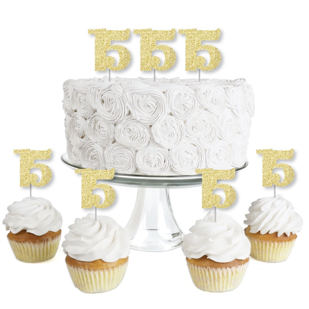 GOLD 15 Heart Quinceañera Rhinestones Cake Topper Birthday Cupcake Dessert Event 