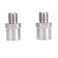 thumbnail image 1 of Convertir 1 Par De Adaptadores De Pedal De Bicicleta, Rosca Macho De Acero Inoxidable De 1/2 Pulgadas A Rosca Hembra, Extensores De Pedal De Bicicleta De 9/16 Pulgadas Para, 1 of 7