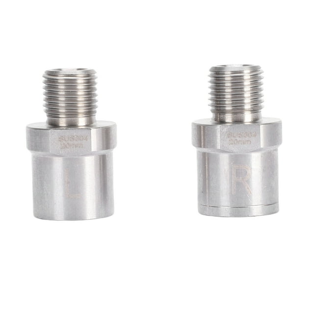 Convertir 1 Par De Adaptadores De Pedal De Bicicleta, Rosca Macho De Acero Inoxidable De 1/2 Pulgadas A Rosca Hembra, Extensores De Pedal De Bicicleta De 9/16 Pulgadas Para