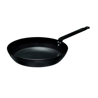 BK Pre-Seasoned Black Steel Carbon Steel Induction Compatible 10 Frying  Pan Skillet, Oven and Broiler Safe to 660F, Durable and Professional, Black