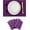 Purple, variant on Placemats Set of 6 Heat Resistant Dining Table Place Mats for Kitchen Table, 12 x 18 inches, Purple