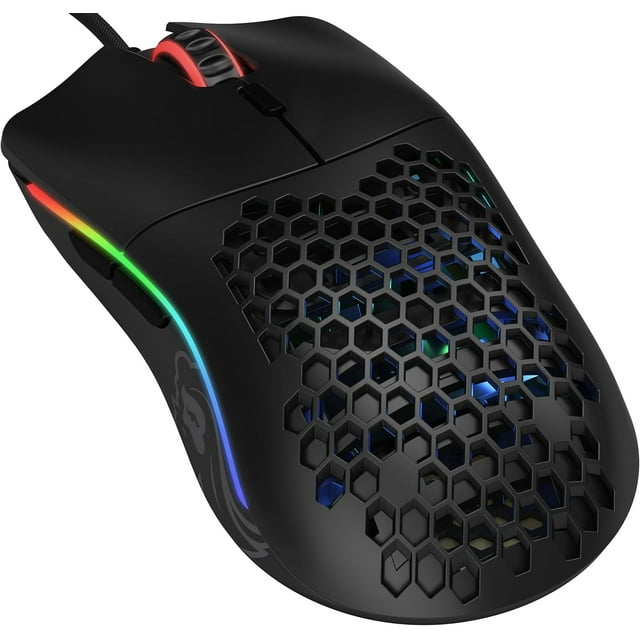 Mouse Glorious Alámbrico O Honeycomb RGB Edición Especial Negro Reacondicionado