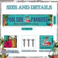 thumbnail image 2 of Letrero de piscina Memorywuu, metal, estilo tropical, retro, 10 x 44 cm, 2 of 6