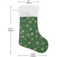 thumbnail image 3 of SKYSONIC Christmas Stocking Personalized Christmas Snowflake Large Candy Stocking Hanging Gift Xmas Stockings Decoration 1 PC for Family Holiday Party Ornaments Decor Fireplace, 3 of 7