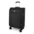 thumbnail image 2 of 26 Inch Softside Medium Checked Luggage,Expandable Soft Shell Suitcase with Spinner Wheels and TSA Lock,Durable Lightweight Travel Case,XJ1907-Black, 2 of 9
