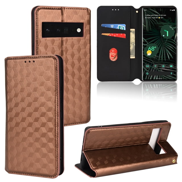 Google Pixel 6 PRO 5G Case , Magnetic Wallet PU Leather Flip Cover Card Holde Case for Google Pixel 6 PRO 5G