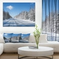 thumbnail image 1 of Winter Road - Landscape Photography Canvas Art Print, 1 of 3