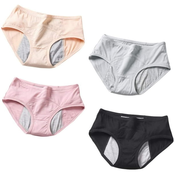 Cotton Incontinence Underwear, Elastic Underwear, Washable Soft Comfortable  Travel Indoor For Menstrual Period Women