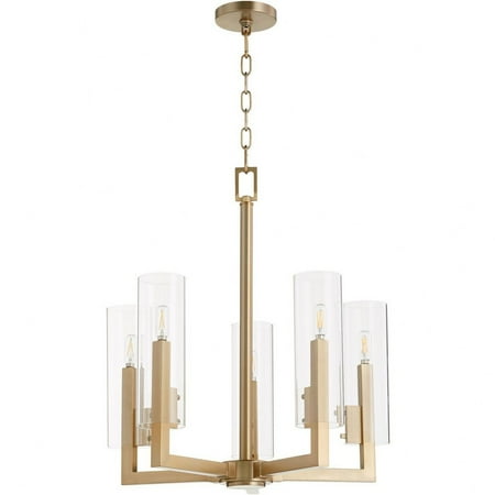 

Kirkham Causeway 5 Light Chandelier in Soft Contemporary Style-25 inches Tall and 23 inches Wide-Textured Black Finish Bailey Street Home