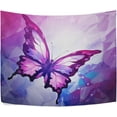 thumbnail image 2 of Abstract Butterfly Tapestry Hippie Wall Hanging Tapestries Aesthetic Decorative for Living Room Bedroom Ceiling 60x51In Home Decor Gifts, 2 of 7