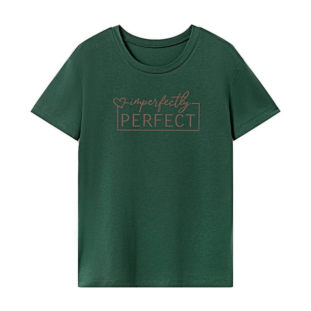 Camiseta básica de verano para mujer, ropa deportiva, ajuste regular, para deportes y acampada SG