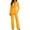 Gold, variant on Womens 2 Piece Business Casual Outfits Long Sleeve Blazer Straight Leg Pants Set Dressy Work Office Suit