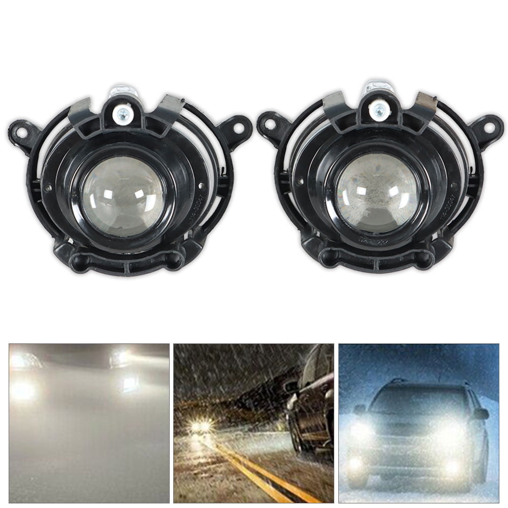 2Pcs Fog Lights Assembly Replacement for 2010-2013 Buick LaCrosse Clear Lens with Bulbs Driving Fog Light Lamp Left+Right Side