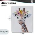 thumbnail image 4 of Stupell Industries Eclectic Flower Crown Giraffe Canvas Art, 30 x 40, by The Prints Vibe, 4 of 8