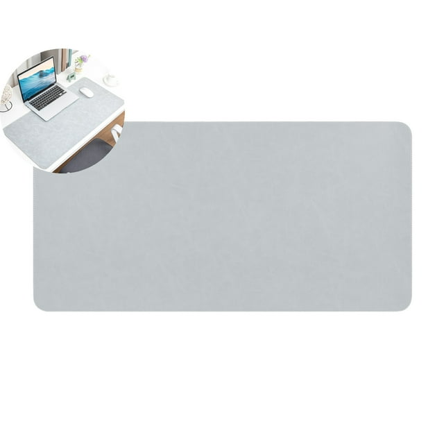 Dvruxg Leather Desk Mat - Non-Slip Waterproof Surface for Home Office, Computer Desk Protector, Keyboard Mouse Pad with Damage Blocking