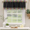 thumbnail image 3 of Valances for Windows, Decorative Rod Pocket Window Valance Curtains, Short Curtain Drapes for Kitchen/Bathroom/Living Room, 2 Panels, 42" W x 18" L, 3 of 8